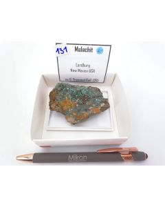 Malachite xls; Lordsburg, New Mexico, USA; Scab