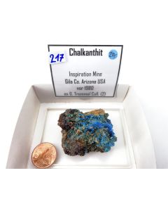 Chalcanthite xls; Inspiration Mine, Gila Co., Arizona, USA; Gerd Tremmel collection; Min (217)