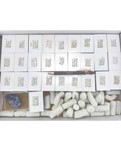 Mixed minerals; Pereta Mine, Tuscany, Italy; 1 unique flat 