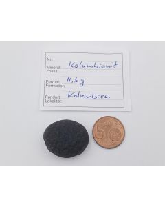 Columbianit (Tectite); Columbia, piece 3 cm; 1 piece with 11,6 g