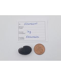 Columbianit (Tectite); Columbia, piece 2,5 cm; 1 piece with 7 g