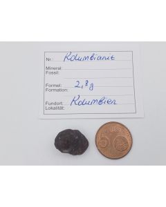 Columbianit (Tectite); Columbia, piece 1,8 cm; 1 piece with 2,8 g