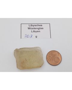 Lybian Desert Glas (Tektite); Libya, piece 3,7 cm; 20,8g