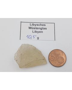 Lybian Desert Glas (Tektite); Libya, piece 3,5 cm; 10,5g