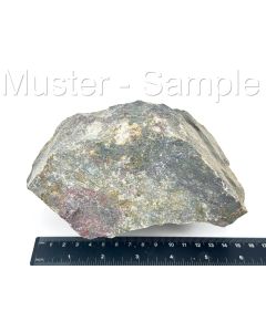 Garnet, Diopside, Hematite ("Langban colourful"); Sweden; Cab