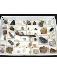 Smoky Quartz, Rock Crystal etc. xls/xl; Namibia; 1 flat; unique