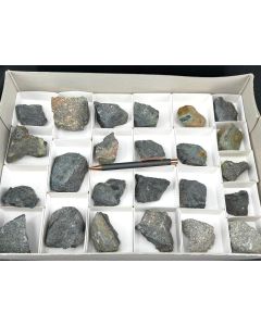 Uraninite (Pitchblende); Radium King Mine, White Canyon, San Juan Co., Utah, USA; 1 flat; unique
