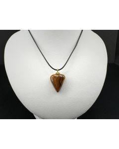 Matrix Opal; Koroit nut boulder; 17 ct, 20 × 15 × 6 mm; set as pendant with leather cord; unique piece 
