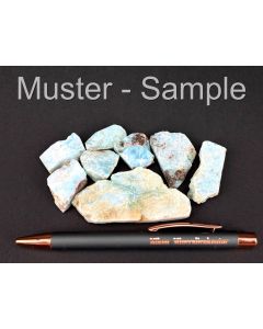 Larimar (Pectolite); sawn top quality; Filipinas Mine; Dominican Republic; 100 g