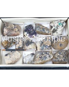 Fluorite xls; Erongo, Namibia; 1 flat