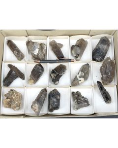 Smoky Quartz X; Mt. Malosa, Zomba, Malawi; 1 unique flat
