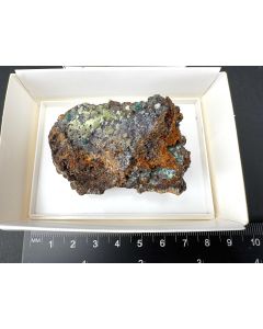 Agardite – (La) xls; Hilarion Mine, Lavrion, Greece; Scab; unique piece
