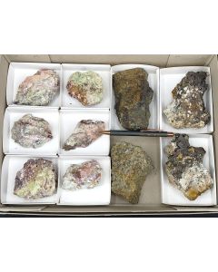 Arizona-Mix (Creaseyite, Coronadite, Arsendescloizite xls); Arizona, USA; 1 flat; unique
