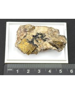 Astrophyllite (xls); with old label; Kipawa River, Canada; Min; unique piece