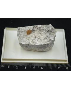 Bastnäsite-(Ce) xl, Allanite-(Y); Trimouns, Ariège, France; Min; unique piece
