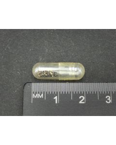 Awaruite, Josephinite; George River, New Zealand; capsule; unique piece
