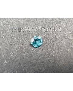 Diamond faceted; blue; approx. 1.5 mm; Australia; 1 piece
