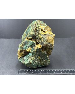 Fossilized (petrified) wood with Chalcedony; green; Indonesia; unique piece
