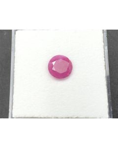 Ruby faceted; 6 mm; Mozambique; 1 unique piece
