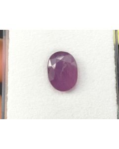 Ruby faceted; 9 x 6.5 mm; Mozambique; 1 unique piece
