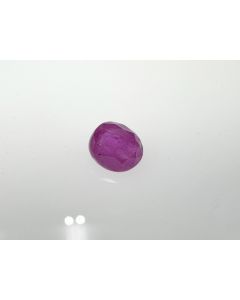 Ruby faceted; 6 x 5 mm; Mozambique; 1 unique piece