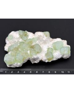 Hydroxyl-Apophyllite, Okenite xls; Pune, India; Gerd Tremmel collection; Cab; unique piece
