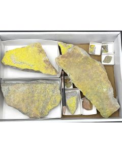 Phurcalite xls; UV-active; Posey Mine, UT, USA; 1 unique flat
