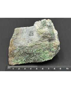 Meta-Torbernite xls; Chingola Mine, Zambia; Gerd Tremmel collection; Scab; unique piece
