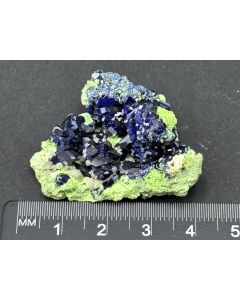 Azurite, Cerussite, Arsentsumebite xls; Tsumeb Mine, Otavi Mountains, Namibia; Min; unique piece
