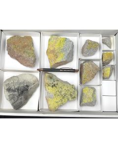 Phurcalite xls; UV-active; Posey Mine, UT, USA; 1 unique flat
