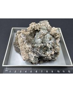 Apatite, Dravite–Schorl xls; Panasqueira, Portugal; Gerd Tremmel collection; Cab; unique piece
