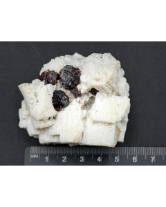 Spessartine, Feldspar xls; Dassu Valley, Pakistan; Gerd Tremmel collection; Min; unique piece