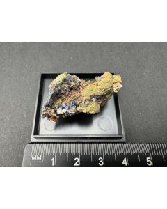 Dundasite, Azurite xls; Tsumeb Mine, Otavi Mountains, Namibia; Ilse Baer collection; Min; unique piece
