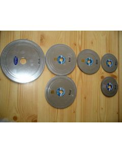 Diamond saw blade, cutting disc; galvanic, made in India, 8 inch (200 mm), 1/50 inch (0.5 mm); 1 piece
